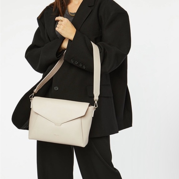 Like New Mina Baie Audrey Leather Bag - Bone - Picture 6 of 6